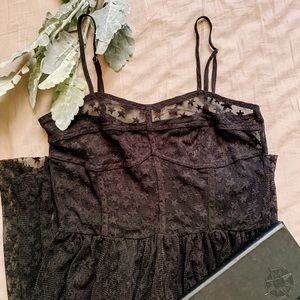 Wild Fable Black Mesh Star Dress